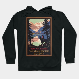 Home Via Canada - Vintage Travel Hoodie